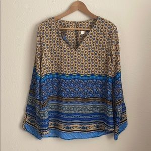 Boho, patterned top